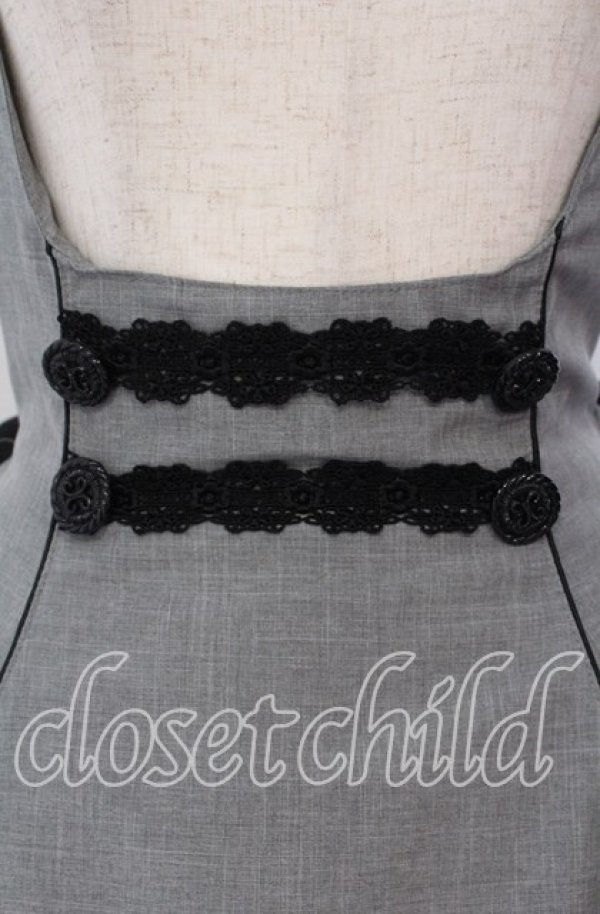 画像2: MIHO MATSUDA / ジャンパードレス・アレーズ  グレー O-25-12-02-039-GO-OP-IG-OS (2)