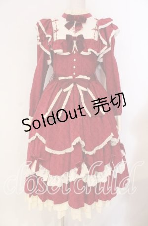 画像: Hoshibako Works / 西洋人形魔法ワンピース  アカ×生成り O-25-12-02-040-LO-OP-IG-OS