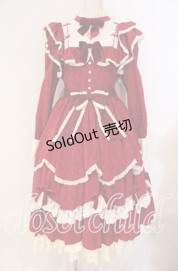 画像1: Hoshibako Works / 西洋人形魔法ワンピース  アカ×生成り O-25-12-02-040-LO-OP-IG-OS (1)