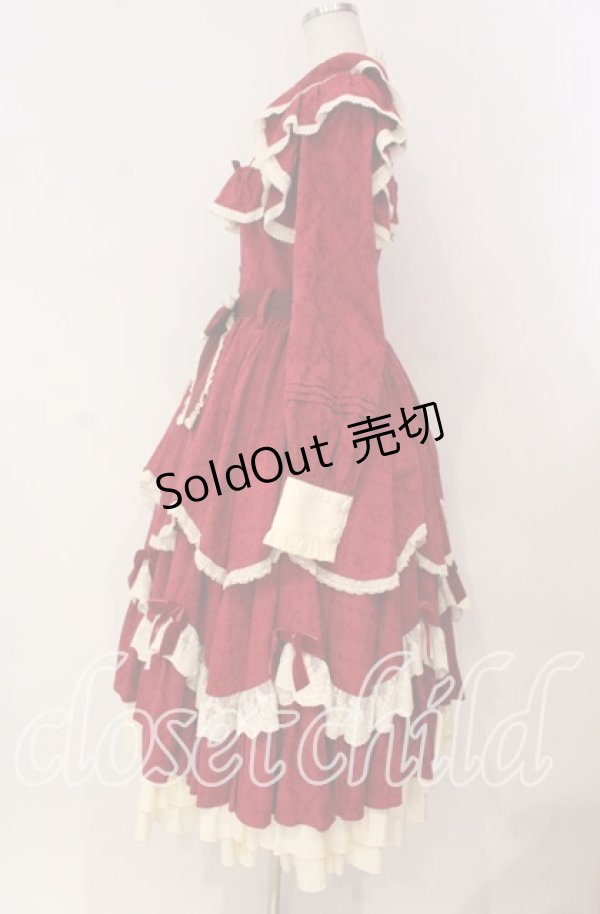 画像4: Hoshibako Works / 西洋人形魔法ワンピース  アカ×生成り O-25-12-02-040-LO-OP-IG-OS (4)