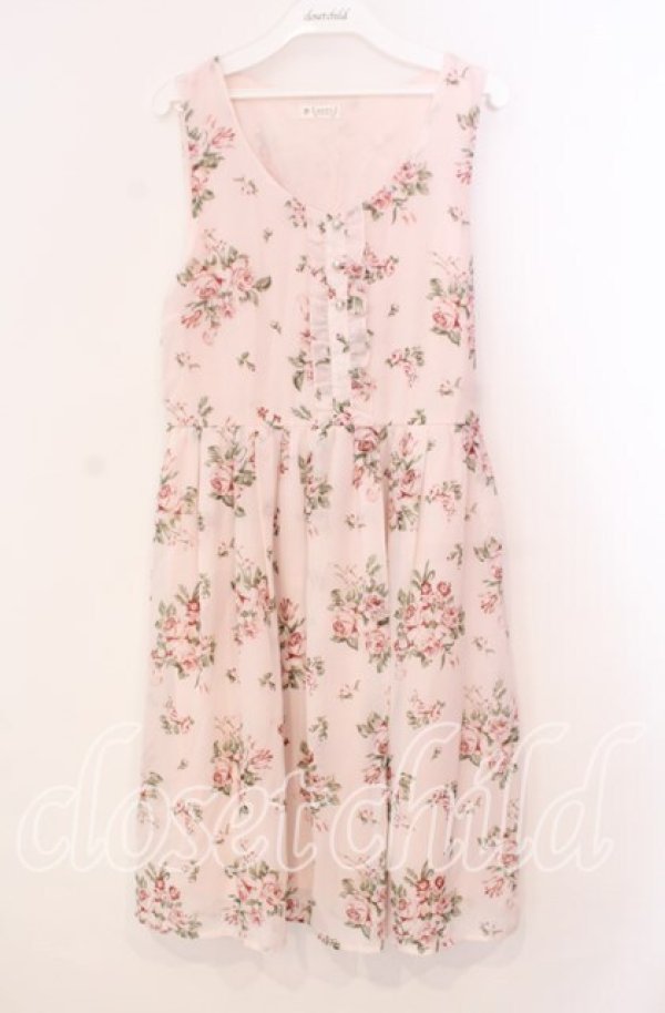 画像1: axes femme / 花柄ワンピース  ピンク O-25-12-02-005-AX-OP-IG-OS (1)