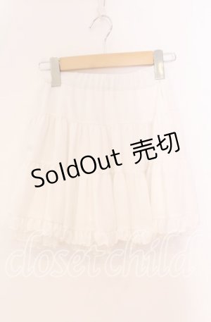 画像: Princess Melody / チュールフリルスカート  シロ O-25-12-02-047-EL-SK-IG-OS