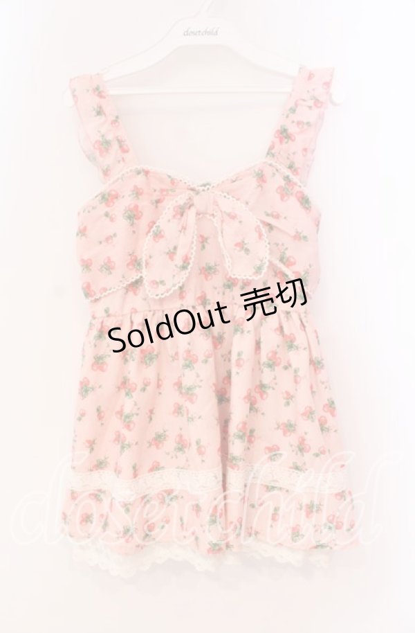 画像1: Ank Rouge / いちご柄Aライントップス M ピンク O-25-12-02-051-CA-TO-OW-OS (1)