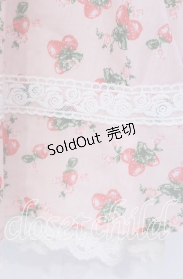 画像3: Ank Rouge / いちご柄Aライントップス M ピンク O-25-12-02-051-CA-TO-OW-OS (3)