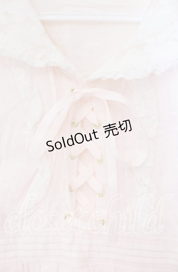 画像2: LIZ LISA / 裾カットワークセーラートップス 0 ピンク O-25-12-02-052-LO-TO-OW-OS (2)