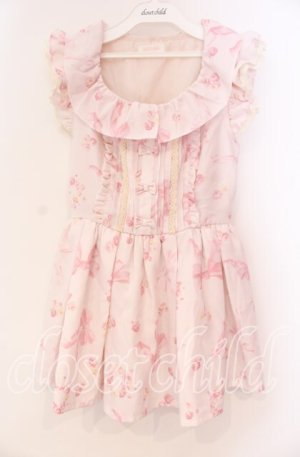 画像: LIZ LISA / リボンフラワーリースワンピース F ピンク O-25-12-02-054-LO-OP-OW-OS