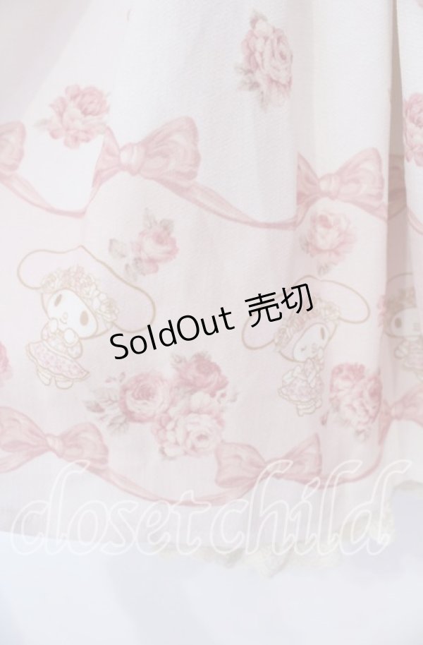 画像2: LIZ LISA / マイメロディコラボリボンパネル柄Snowワンピース 0 ピンク O-25-12-02-056-LO-OP-OW-OS (2)