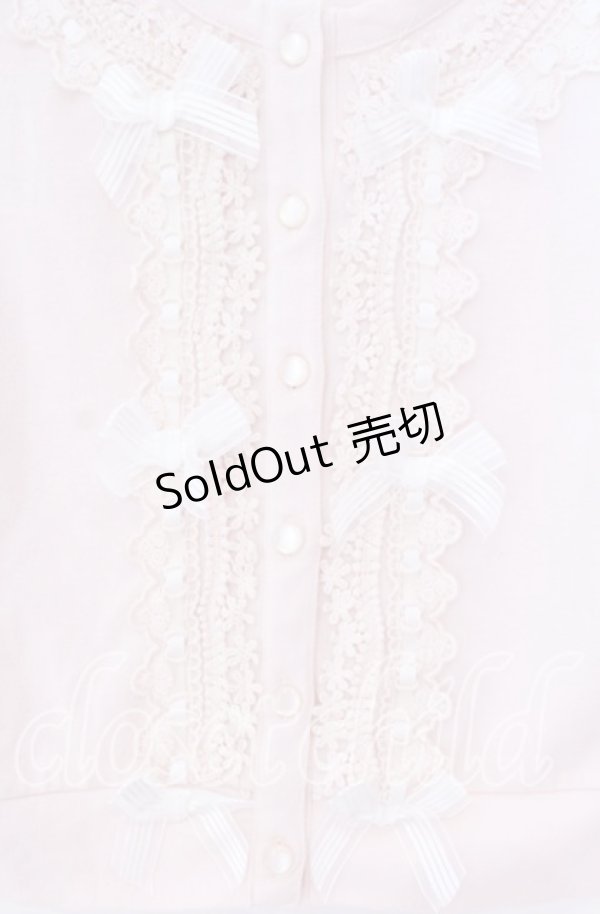 画像2: LIZ LISA / はしごリボンカーディガン 0 ピンク O-25-12-02-059-LO-TO-OW-OS (2)