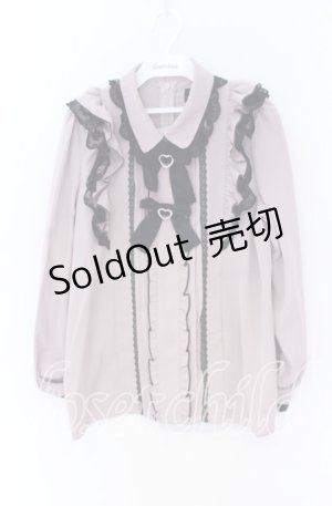 画像: Rojita / ダブルリボンフリルブラウス  ピンク×クロ O-25-12-02-1038-LO-BL-IG-OS