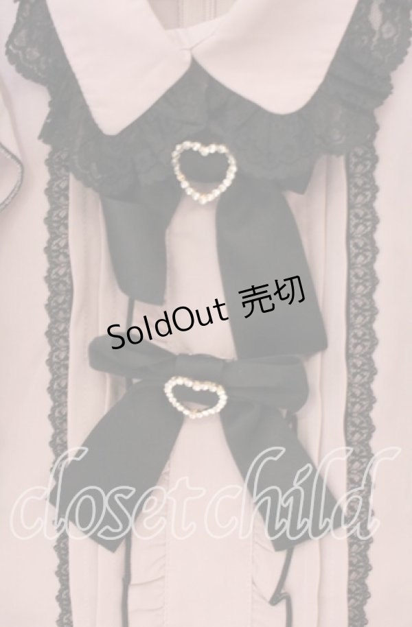 画像2: Rojita / ダブルリボンフリルブラウス  ピンク×クロ O-25-12-02-1038-LO-BL-IG-OS (2)