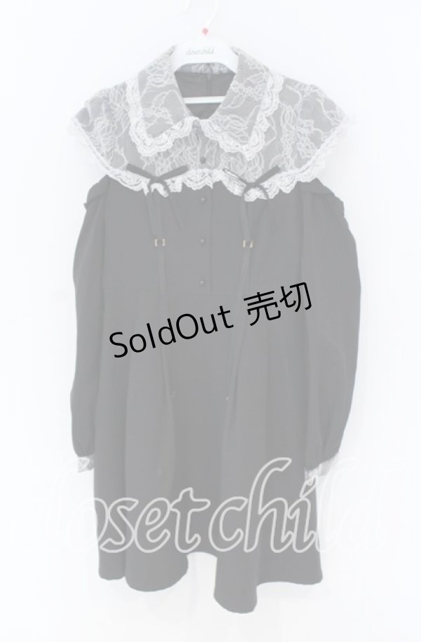 画像1: Rojita / レース切替ガーターワンピース  クロ O-25-12-02-1045-LO-OP-IG-OS (1)