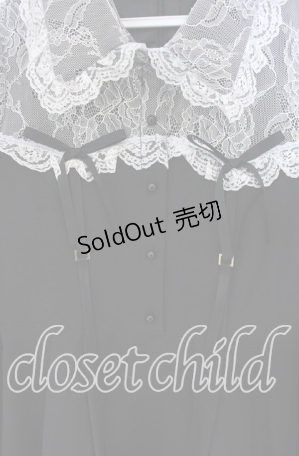 画像2: Rojita / レース切替ガーターワンピース  クロ O-25-12-02-1045-LO-OP-IG-OS (2)