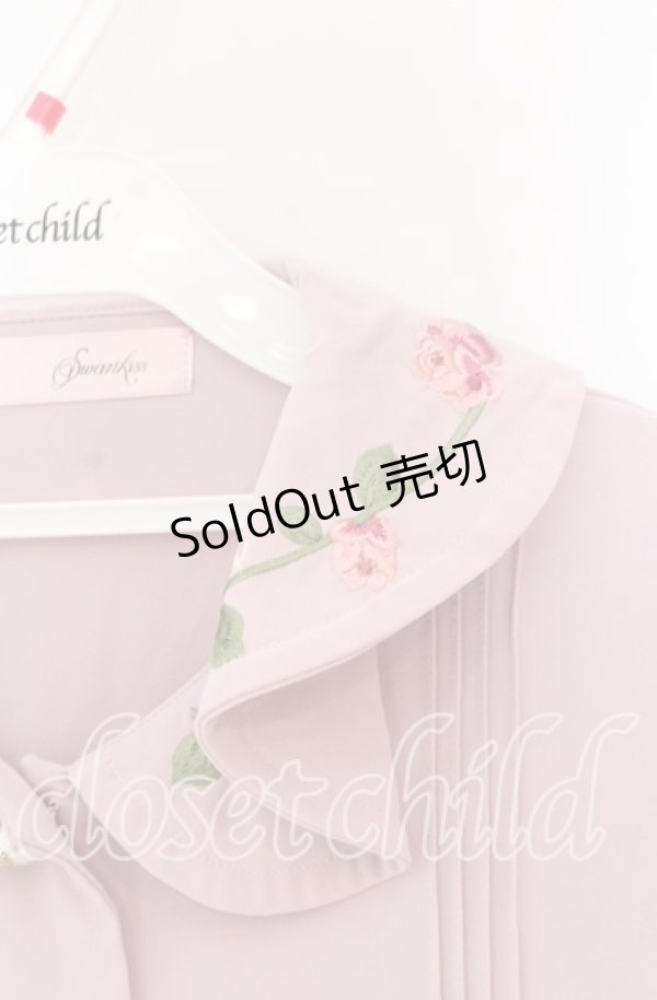 画像2: Swankiss / 薔薇刺繍ブラウス  ピンク O-25-12-02-1005-CA-BL-IG-OS (2)