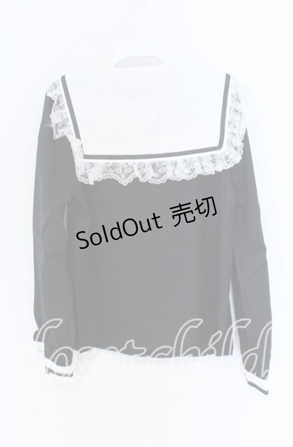 画像3: MA*RS / セーラーカラーブラウス  クロ×シロ O-25-12-02-1054-EL-BL-IG-OS (3)