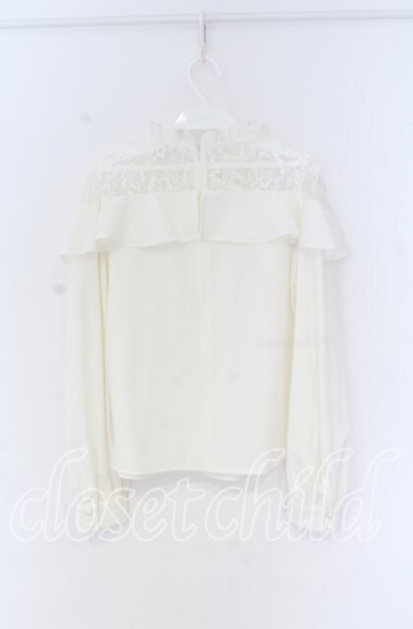 画像3: Ank Rouge / ショルダーレースブラウス  シロ O-25-12-02-1060-CA-BL-IG-ZT371 (3)