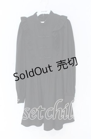 画像: Ank Rouge / チャイナワンピース  クロ O-25-12-02-1070-CA-OP-IG-OS