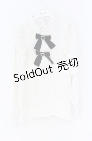 画像: Rojita / ダブルリボンフリルブラウス  オフシロ O-25-12-02-1071-LO-BL-IG-OS