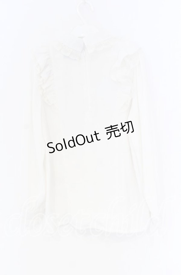 画像3: Rojita / ダブルリボンフリルブラウス  オフシロ O-25-12-02-1071-LO-BL-IG-OS (3)