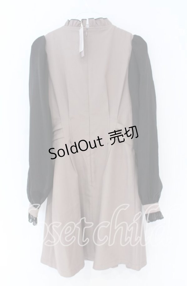 画像3: Rojita / BIGリボン配色ワンピース  ピンク×クロ O-25-12-02-1008-LO-OP-IG-OS (3)