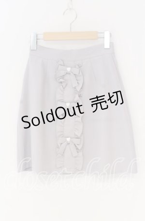 画像: Ank Rouge / リボンフリル台形スカート  ラベンダー O-25-12-02-1086-CA-SK-IG-ZT372