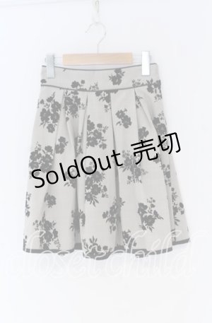 画像: evelyn / パイピングフロッキースカート  ベージュ O-25-12-02-1087-LO-SK-IG-OS