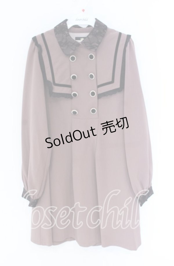 画像1: Rojita / レースフリルセーラーカラー風ワンピース  ピンク」 O-25-12-02-1011-LO-OP-IG-OS (1)