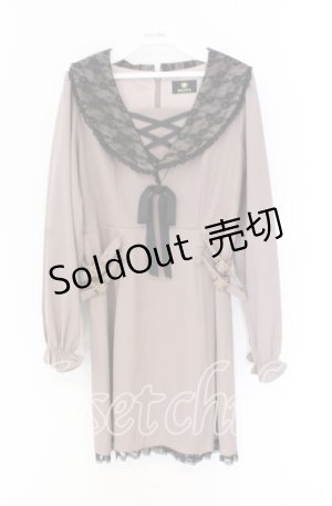 画像: Rojita / 衿レースWベルトワンピース  ピンク O-25-12-02-1012-LO-OP-IG-OS