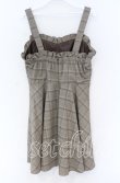 画像2: evelyn / グレンチェックジャンパースカート  ブラウン O-25-12-02-1013-LO-OP-IG-OS (2)