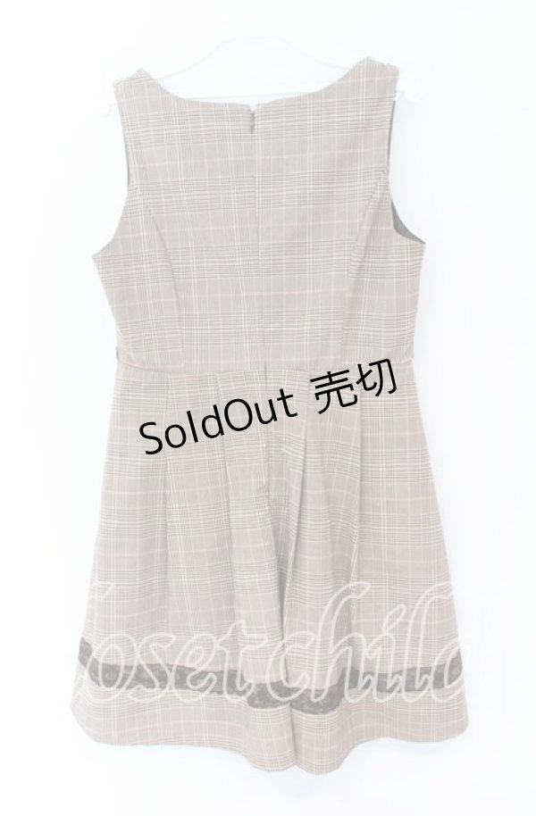 画像2: Ank Rouge / デコルテスカラップジャンパースカート  ブラウン O-25-12-02-1016-CA-OP-IG-OS (2)