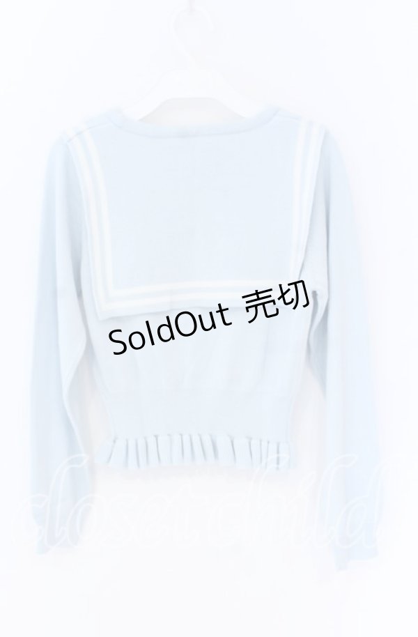 画像3: Honey Cinnamon / セーラーカラーニット  ブルー O-25-12-02-1017-LO-TO-IG-OS (3)