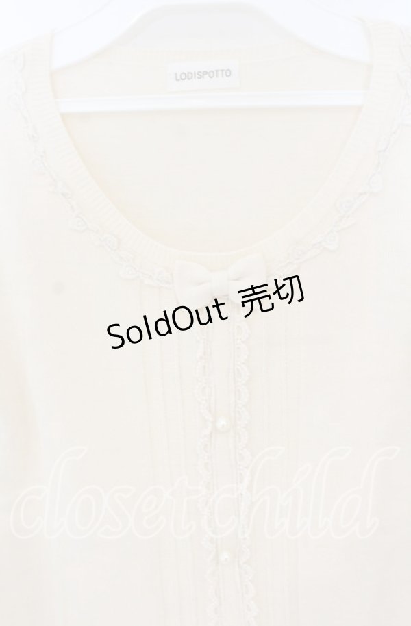 画像2: LODISPOTTO / リボンニット  アイボリー O-25-12-02-1019-LO-TO-IG-OS (2)