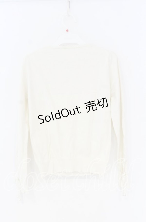 画像3: LODISPOTTO / リボンビジュー配色ニット  アイボリー O-25-12-02-1020-LO-TO-IG-OS (3)