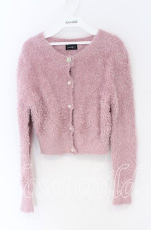 画像: evelyn / シャギーカーディガン  ピンク O-25-12-02-1023-LO-TO-IG-OS