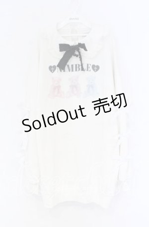 画像: Ank Rouge / カラフルベアプリントプルオーバー  オフ O-25-12-02-1024-CA-OP-IG-OS