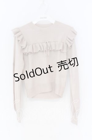 画像: evelyn / フリルニットトップス  ピンク O-25-12-02-1028-LO-TO-IG-OS