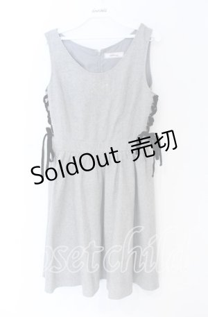 画像: Ank Rouge / ハートアロー刺繍サイドスピンドルワンピース  グレー O-25-12-02-1030-CA-OP-IG-OS