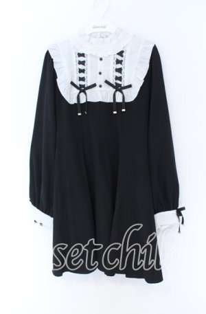 画像: Rojita / Wレースアップワンピース  クロ×シロ O-25-12-02-1033-LO-OP-IG-OS