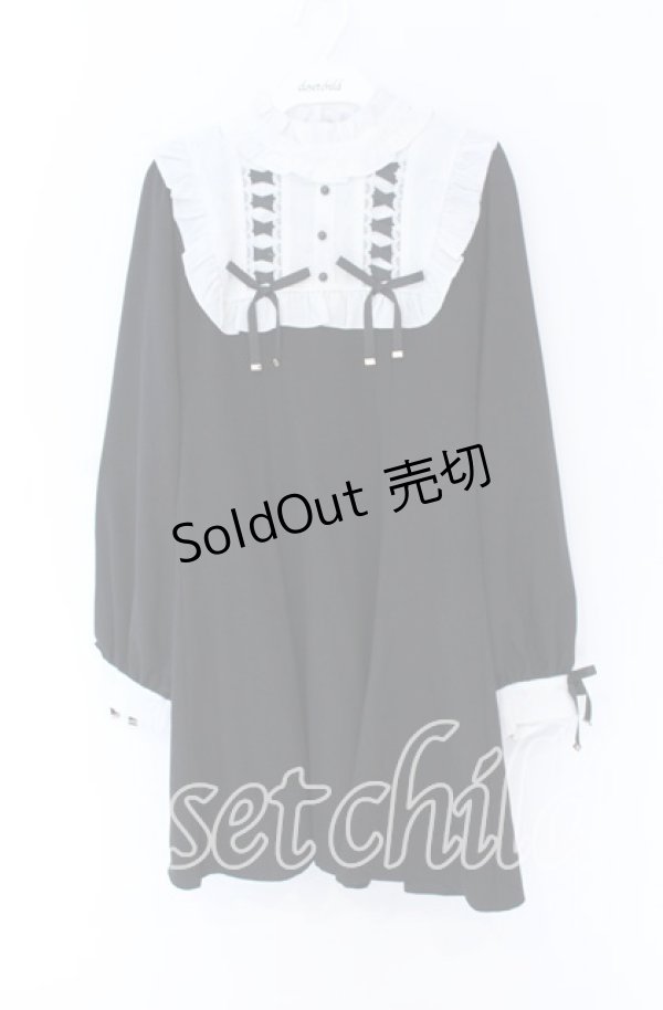 画像1: Rojita / Wレースアップワンピース  クロ×シロ O-25-12-02-1033-LO-OP-IG-OS (1)