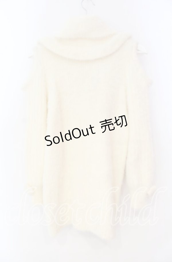 画像3: LIZ LISA / 肩あきフリルニットワンピース 0 アイボリー O-25-12-02-062-LO-OP-OW-OS (3)