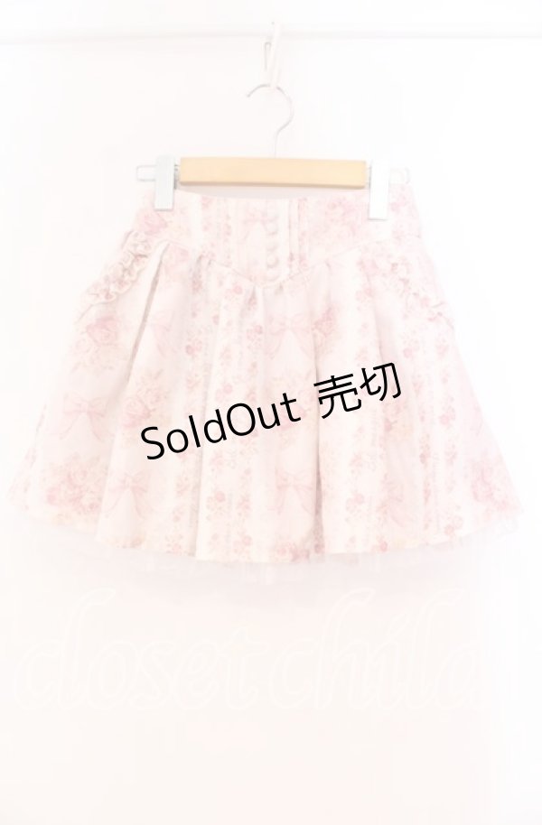 画像1: LIZ LISA / リボン柄スカパン 0 ピンク O-25-12-02-066-LO-SK-OW-OS (1)