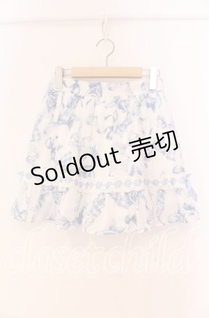 画像: LIZ LISA / リボン柄スカパン 0 ブルー O-25-12-02-067-LO-SK-OW-OS