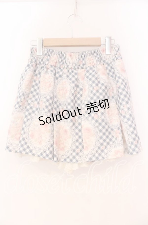 画像3: LIZ LISA / フラワーフレーム柄スカパン 0 ブルー O-25-12-02-068-LO-SK-OW-OS (3)