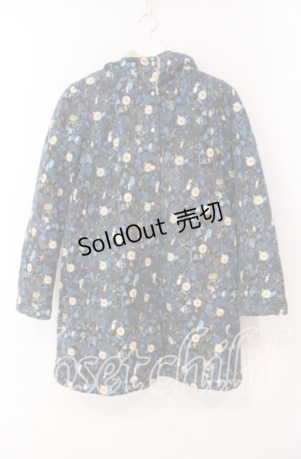 画像1: Franche Lippee / おでかけオリプリキルトコート M ブラック・おやゆびひめ O-25-12-02-069-LO-CO-OW-OS (1)