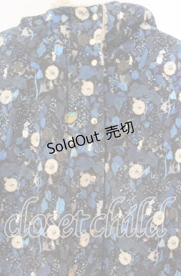 画像2: Franche Lippee / おでかけオリプリキルトコート M ブラック・おやゆびひめ O-25-12-02-069-LO-CO-OW-OS (2)