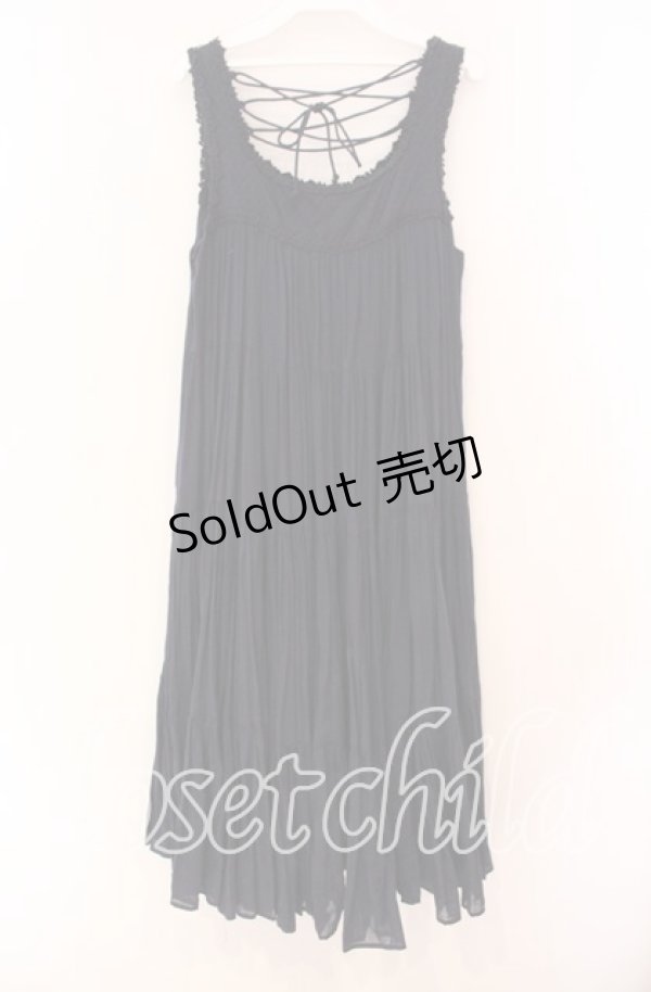 画像3: axes femme / ティアードワンピース M ネイビー O-25-12-02-070-AX-OP-OW-OS (3)