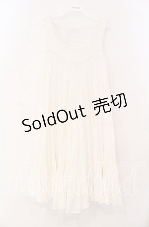 画像: axes femme / ティアードワンピース M シロ O-25-12-02-071-AX-OP-OW-OS