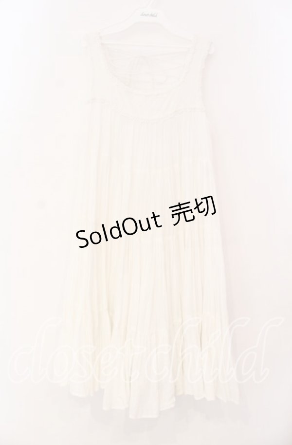 画像1: axes femme / ティアードワンピース M シロ O-25-12-02-071-AX-OP-OW-OS (1)