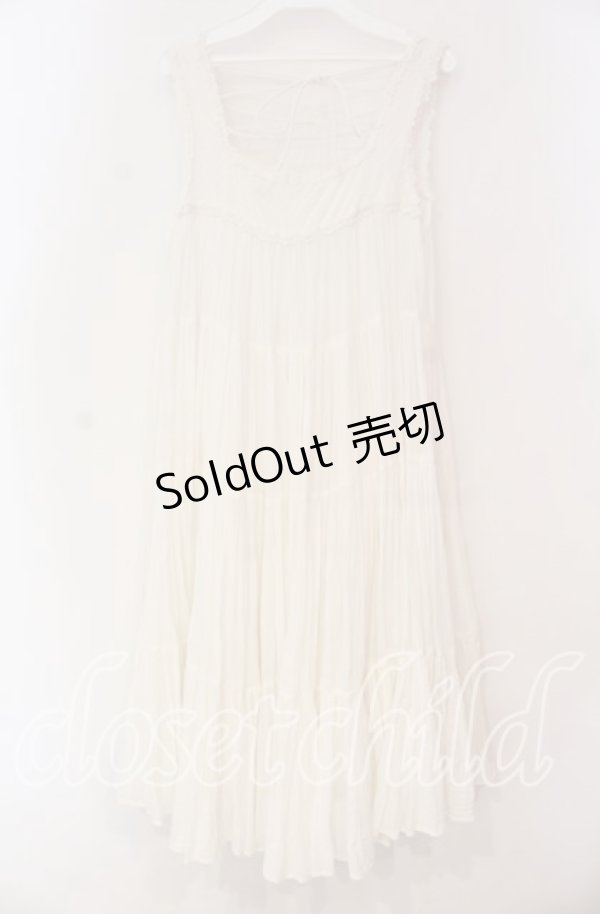 画像4: axes femme / ティアードワンピース M シロ O-25-12-02-071-AX-OP-OW-OS (4)