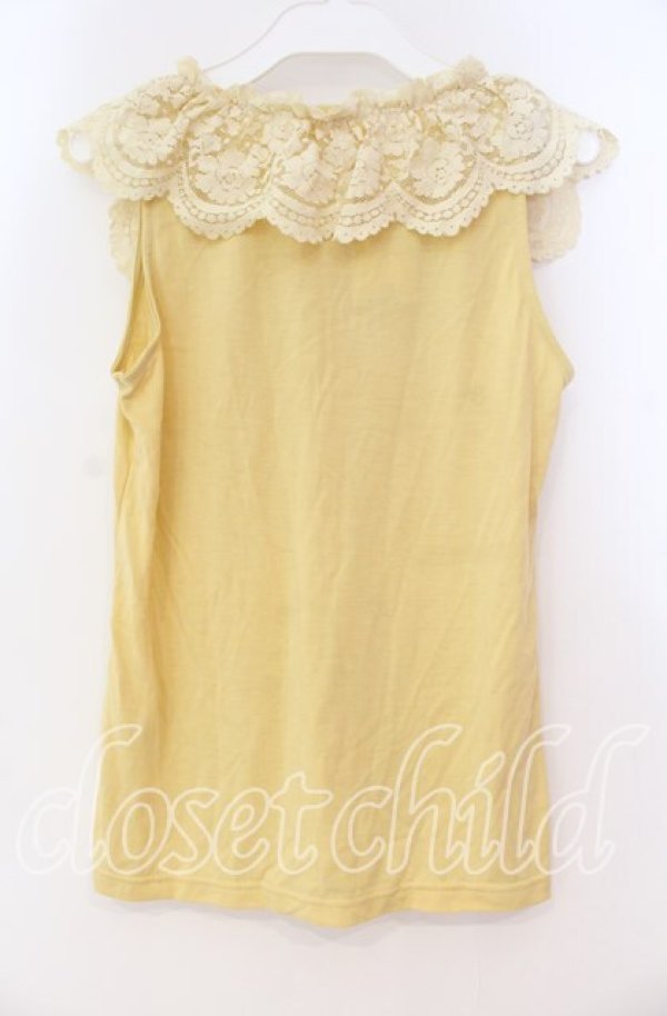 画像3: axes femme / フリル襟タンクトップ M イエロー O-25-12-02-073-AX-TO-OW-OS (3)