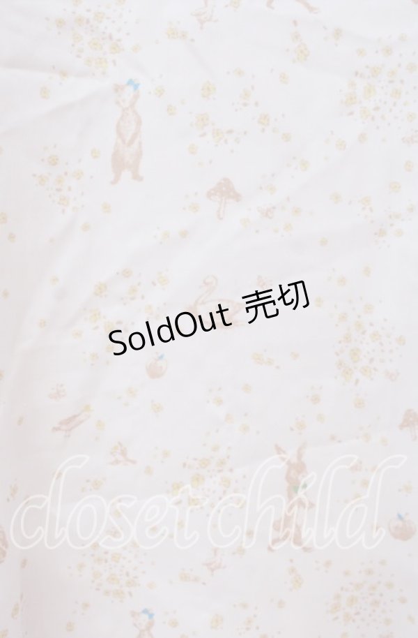 画像2: Franche Lippee / 動物柄サテンチュニック M キナリ O-25-12-02-075-LO-TO-OW-ZT1205A (2)